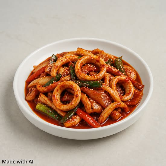 Squid in Garlic and Chili Sauce (魚香花枝)